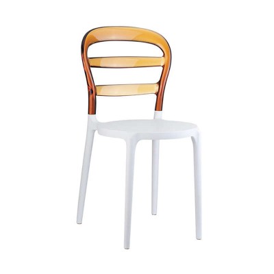 BIBI WHITE/AMBER TRANSP. ΚΑΡΕΚΛΑ 42X50X85εκ.