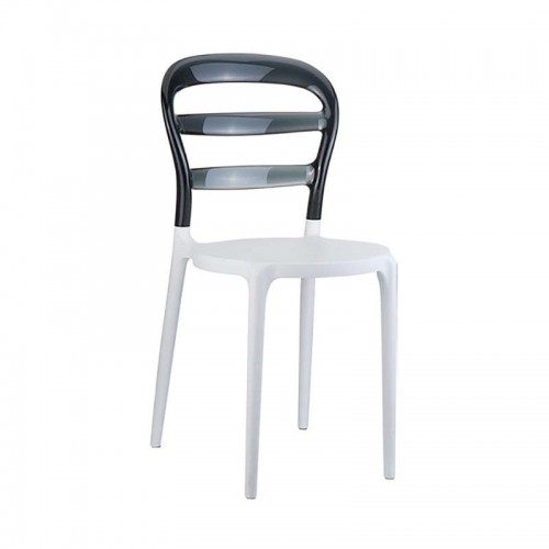 BIBI WHITE/BLACK TRANSP.ΚΑΡΕΚΛΑ Τραπεζαρία