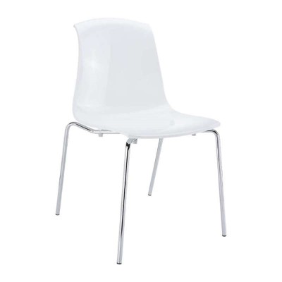 ALLEGRA GLOSSY WHITE(Σ4)ΚΑΡΕΚΛΑ 50Χ54Χ82εκ.