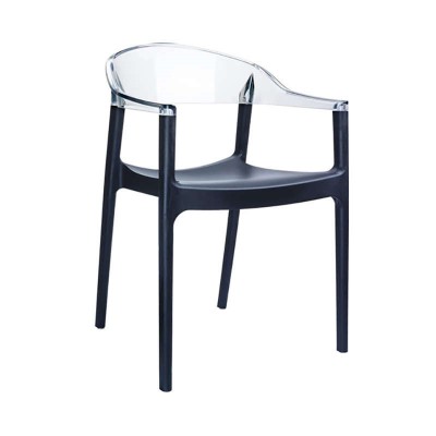 CARMEN BLACK/CLEAR(Σ4)ΠΟΛΥΘΡΟΝΑ 49X53X79εκ.
