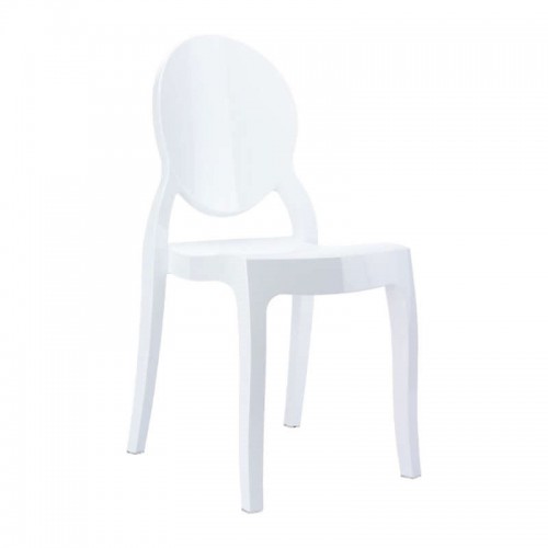BABY ELIZABETH GLOSSY WHITE(Σ4)ΚΑΡΕΚΛΑΚΙ Τραπεζαρία