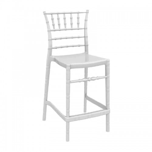CHIAVARI 65εκ.ΣΚΑΜΠΟ(Σ4)GLOSSY WHITE Εξωτερικού Χώρου