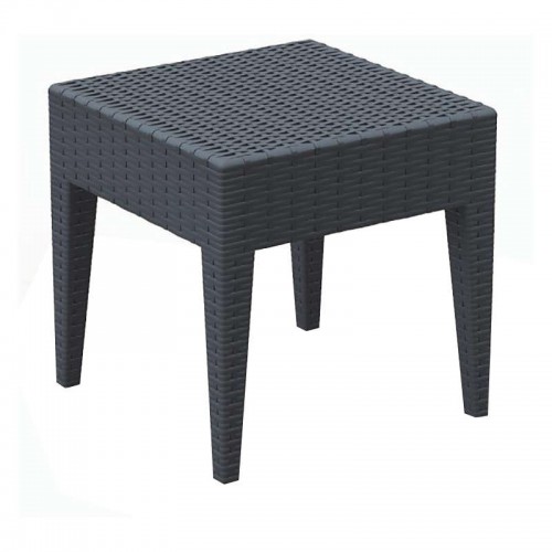 MIAMI DARK GREY ΤΡΑΠΕΖΙ 45Χ45Χ45εκ. ΠΟΛ/ΝΙΟΥ Εξωτερικού Χώρου