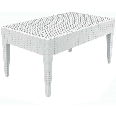 MIAMI WHITE ΤΡΑΠΕΖΙ 92Χ53Χ45εκ. ΠΟΛ/ΝΙΟΥ MIAMI WHITE ΤΡΑΠΕΖΙ 92Χ53Χ45εκ. ΠΟΛ/ΝΙΟΥ