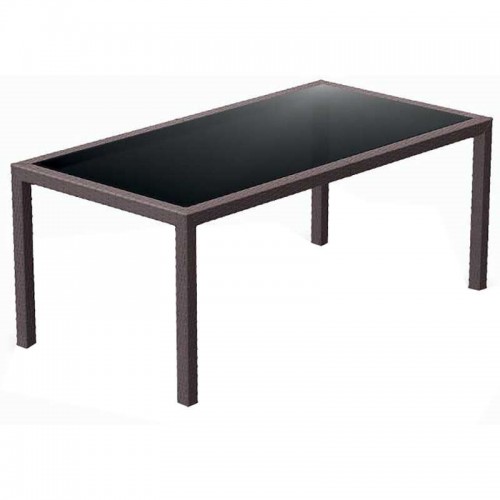 TAHITI BROWN 180Χ94Χ75εκ. ΤΡΑΠΕΖΙ ΜΕ ΤΖΑΜΙ ΠΟΛ/ΝΙΟΥ Εξωτερικού Χώρου