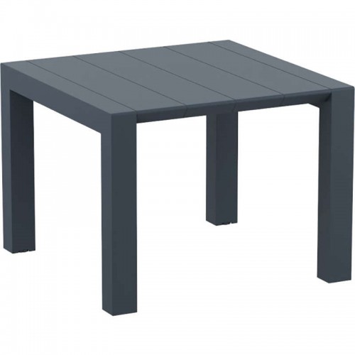 VEGAS RATTAN DARK GREY 100X100/140Χ75εκ. ΕΠΕΚΤ.ΤΡΑΠΕΖΙ Εξωτερικού Χώρου