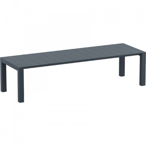 VEGAS RATTAN DARK GREY 100X260/300Χ75εκ. ΕΠΕΚΤ.ΤΡΑΠΕΖΙ Εξωτερικού Χώρου