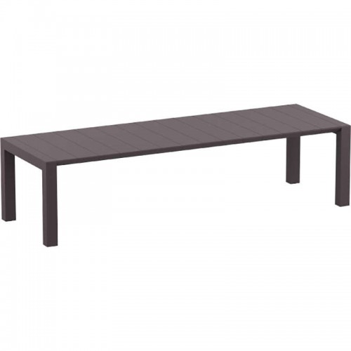 VEGAS BROWN 100X260/300Χ75εκ. ΕΠΕΚΤ.ΤΡΑΠΕΖΙ Εξωτερικού Χώρου