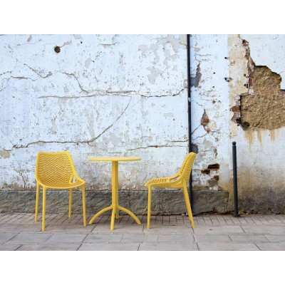 OCTOPUS Φ60Χ75εκ. YELLOW ΤΡΑΠΕΖΙ ΠΟΛ/ΝΙΟΥ