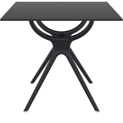 AIR ΤΡΑΠΕΖΙ 80Χ80Χ74εκ. BLACK LAMINATE 12mm