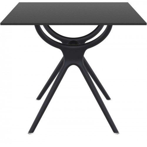 AIR ΤΡΑΠΕΖΙ 80Χ80Χ74εκ. BLACK LAMINATE 12mm Εξωτερικού Χώρου