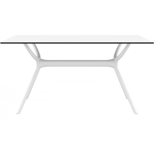 AIR ΤΡΑΠΕΖΙ 140Χ80Χ74εκ. WHITE LAMINATE 12mm Εξωτερικού Χώρου