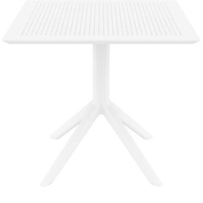 SKY WHITE 80X80X74εκ. ΤΡΑΠΕΖΙ ΠΟΛ/ΝΙΟΥ