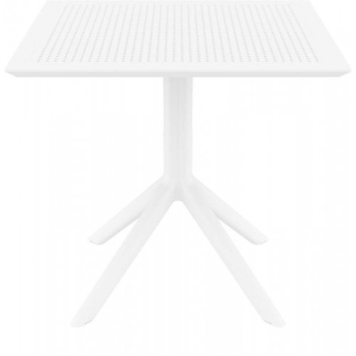 SKY WHITE 80X80X74εκ. ΤΡΑΠΕΖΙ ΠΟΛ/ΝΙΟΥ Εξωτερικού Χώρου