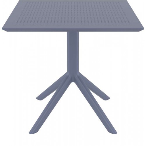 SKY DARK GREY 80X80X74εκ. ΤΡΑΠΕΖΙ ΠΟΛ/ΝΙΟΥ Εξωτερικού Χώρου