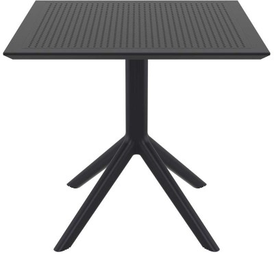SKY BLACK 80X80X74εκ. ΤΡΑΠΕΖΙ ΠΟΛ/ΝΙΟΥ