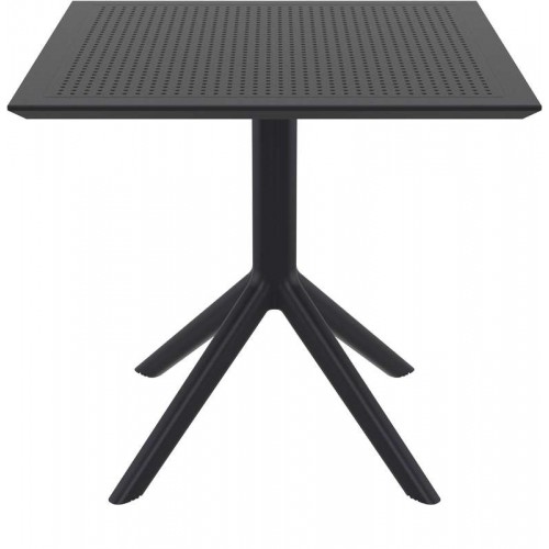 SKY BLACK 80X80X74εκ. ΤΡΑΠΕΖΙ ΠΟΛ/ΝΙΟΥ Εξωτερικού Χώρου