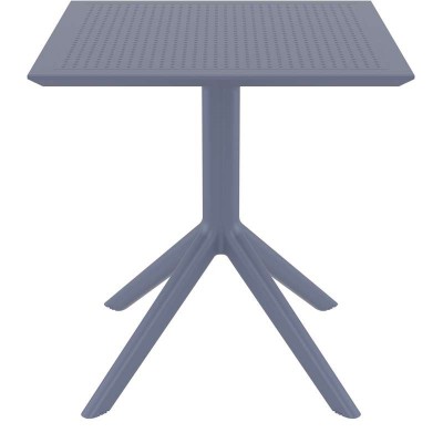 SKY DARK GREY 70X70X74εκ. ΤΡΑΠΕΖΙ ΠΟΛ/ΝΙΟΥ