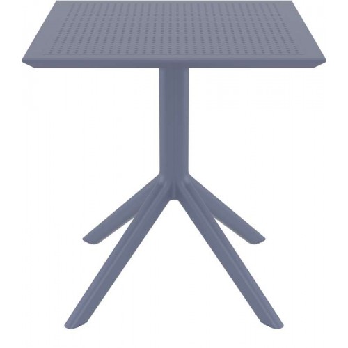 SKY DARK GREY 70X70X74εκ. ΤΡΑΠΕΖΙ ΠΟΛ/ΝΙΟΥ Εξωτερικού Χώρου