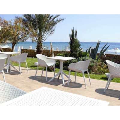 SKY TAUPE 70X70X74εκ. ΤΡΑΠΕΖΙ ΠΟΛ/ΝΙΟΥ Εξωτερικού Χώρου