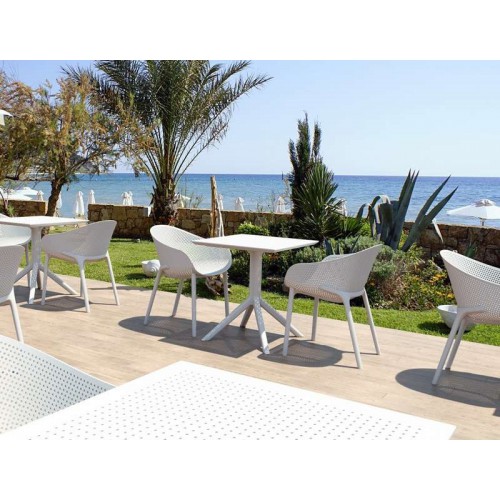 SKY TAUPE 70X70X74εκ. ΤΡΑΠΕΖΙ ΠΟΛ/ΝΙΟΥ Εξωτερικού Χώρου