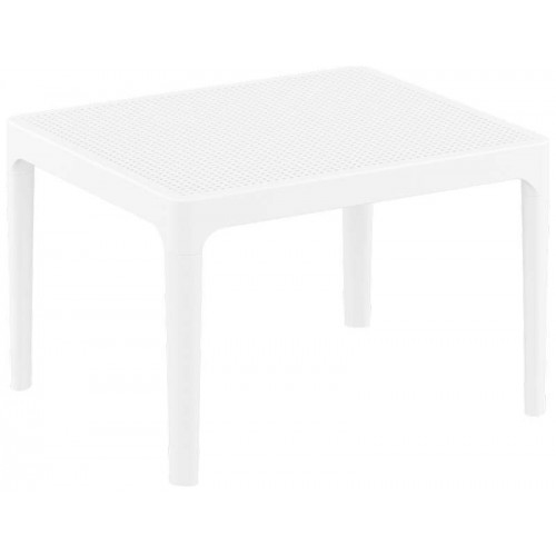 SKY WHITE 50Χ60Χ40εκ. ΤΡΑΠΕΖΙ ΠΟΛ/ΝΙΟΥ Εξωτερικού Χώρου