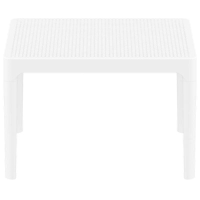 SKY WHITE 50Χ60Χ40εκ. ΤΡΑΠΕΖΙ ΠΟΛ/ΝΙΟΥ Εξωτερικού Χώρου
