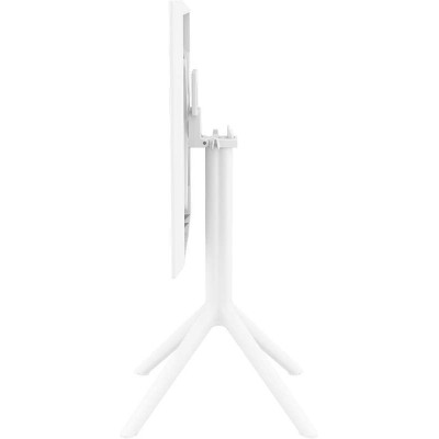 SKY WHITE 60Χ60X74εκ. ΤΡΑΠΕΖΙ ΠΤΥΣ/ΝΟ ΠΟΛ/ΝΙΟΥ Εξωτερικού Χώρου
