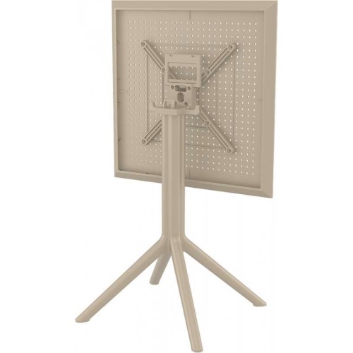 SKY TAUPE 60Χ60X74εκ. ΤΡΑΠΕΖΙ ΠΤΥΣ/ΝΟ ΠΟΛ/ΝΙΟΥ Εξωτερικού Χώρου