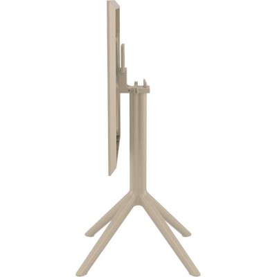 SKY TAUPE 60Χ60X74εκ. ΤΡΑΠΕΖΙ ΠΤΥΣ/ΝΟ ΠΟΛ/ΝΙΟΥ Εξωτερικού Χώρου