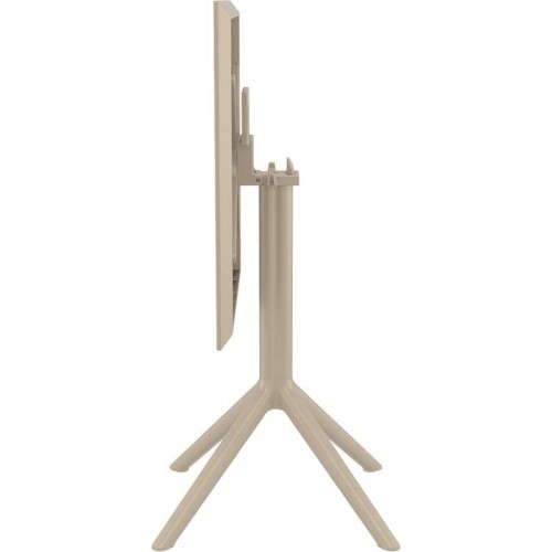 SKY TAUPE 60Χ60X74εκ. ΤΡΑΠΕΖΙ ΠΤΥΣ/ΝΟ ΠΟΛ/ΝΙΟΥ Εξωτερικού Χώρου