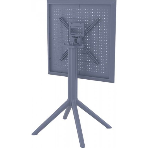 SKY DARK GREY 60Χ60X74εκ. ΤΡΑΠΕΖΙ ΠΤΥΣ/ΝΟ ΠΟΛ/ΝΙΟΥ Εξωτερικού Χώρου