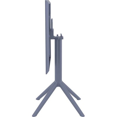 SKY DARK GREY 60Χ60X74εκ. ΤΡΑΠΕΖΙ ΠΤΥΣ/ΝΟ ΠΟΛ/ΝΙΟΥ Εξωτερικού Χώρου