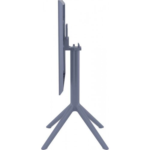 SKY DARK GREY 60Χ60X74εκ. ΤΡΑΠΕΖΙ ΠΤΥΣ/ΝΟ ΠΟΛ/ΝΙΟΥ Εξωτερικού Χώρου