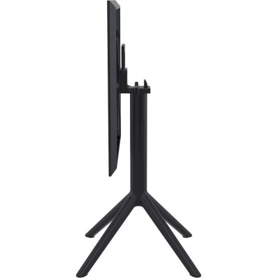 SKY BLACK 60Χ60X74εκ. ΤΡΑΠΕΖΙ ΠΤΥΣ/ΝΟ ΠΟΛ/ΝΙΟΥ Εξωτερικού Χώρου
