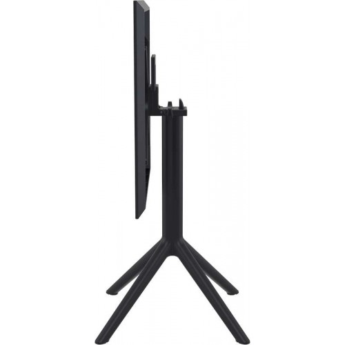 SKY BLACK 60Χ60X74εκ. ΤΡΑΠΕΖΙ ΠΤΥΣ/ΝΟ ΠΟΛ/ΝΙΟΥ Εξωτερικού Χώρου