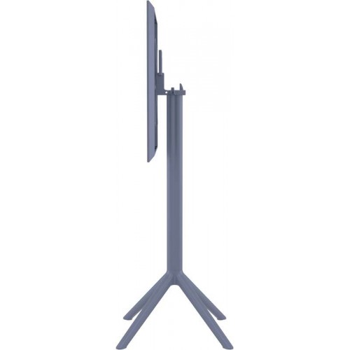 SKY DARK GREY BAR 60Χ60Χ108εκ.ΠΤΥΣ/ΝΟ ΤΡΑΠ. ΠΟΛ/ΝΙΟΥ Εξωτερικού Χώρου