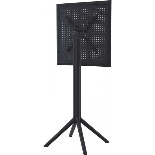 SKY BLACK BAR 60Χ60Χ108εκ.ΠΤΥΣ/ΝΟ ΤΡΑΠ. ΠΟΛ/ΝΙΟΥ Εξωτερικού Χώρου