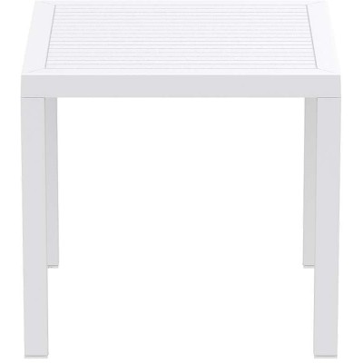 ARES ΤΡΑΠΕΖΙ 80Χ80Χ75εκ. WHITE ΠΟΛ/ΝΙΟΥ