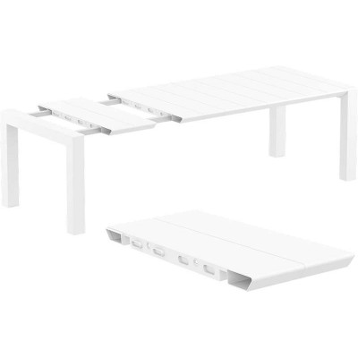 VEGAS WHITE 100X180/220Χ75εκ. ΕΠΕΚΤ.ΤΡΑΠΕΖΙ ΠΟΛ/ΝΙΟΥ Εξωτερικού Χώρου