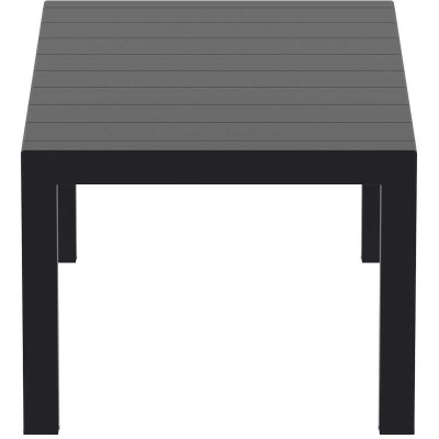 VEGAS BLACK 100X180/220Χ75εκ. ΕΠΕΚΤ.ΤΡΑΠΕΖΙ ΠΟΛ/ΝΙΟΥ