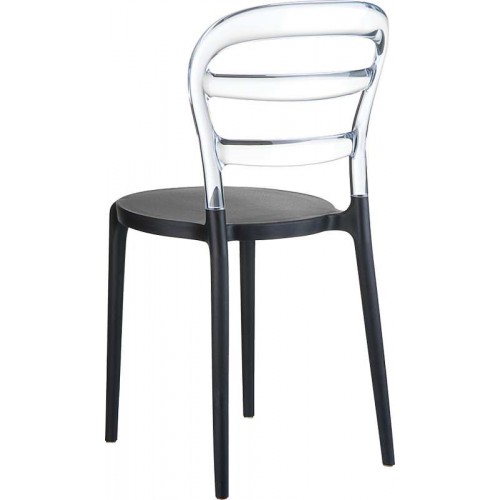 BIBI BLACK/CLEAR TRANSP.ΚΑΡΕΚΛΑ Τραπεζαρία