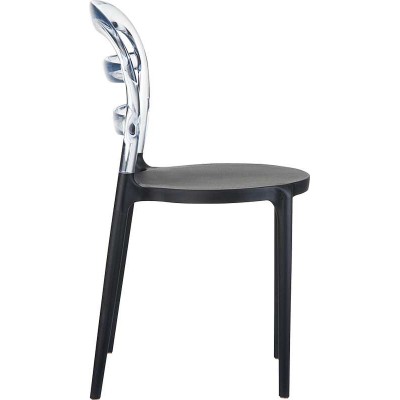 BIBI BLACK/CLEAR TRANSP.ΚΑΡΕΚΛΑ Τραπεζαρία