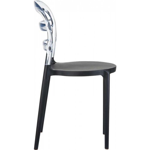 BIBI BLACK/CLEAR TRANSP.ΚΑΡΕΚΛΑ Τραπεζαρία