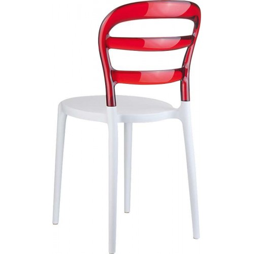BIBI WHITE/RED TRANSP.ΚΑΡΕΚΛΑ Τραπεζαρία