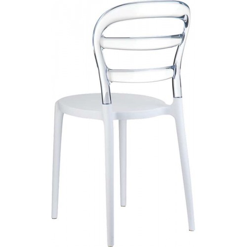 BIBI WHITE/CLEAR TRANSP.ΚΑΡΕΚΛΑ Τραπεζαρία