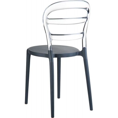 BIBI DARK GREY/CLEAR TRANSP.(Σ4)ΚΑΡΕΚΛΑ 42X50X85εκ.