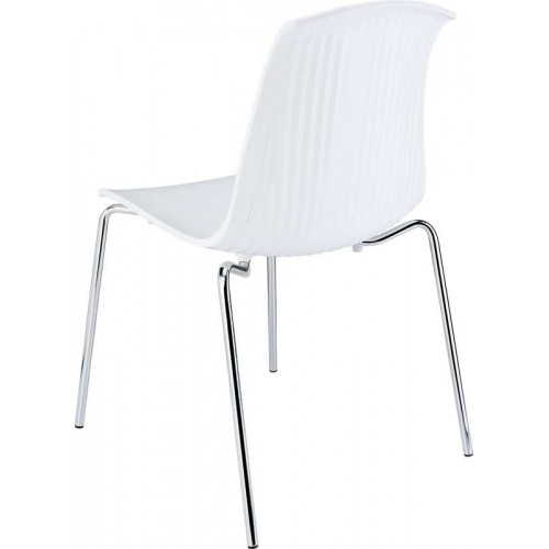 ALLEGRA GLOSSY WHITE(Σ4)ΚΑΡΕΚΛΑ Τραπεζαρία