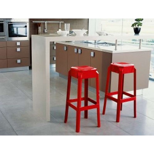 FOX 75εκ.(Σ2)ΣΚΑΜΠΟ GLOSSY RED Τραπεζαρία