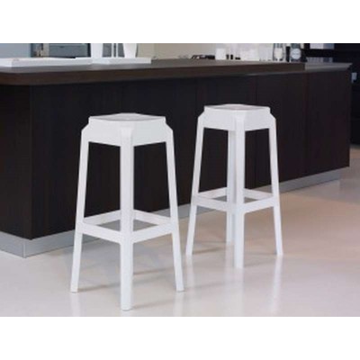 FOX 75εκ.(Σ2)ΣΚΑΜΠΟ GLOSSY WHITE 36X36X75εκ.